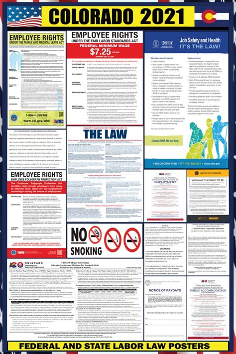 2021 Colorado Labor Law Posters ⭐ | State, Federal, OSHA | LABORLAWHRSIGNS