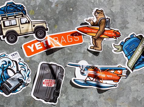 YETI Bags Sticker sheet by Gold Lunchbox on Dribbble