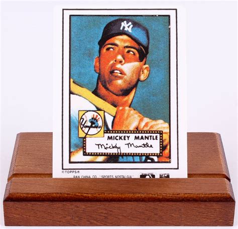 Mickey Mantle LE 1952 Topps #311 Ceramic Baseball Card | Pristine Auction