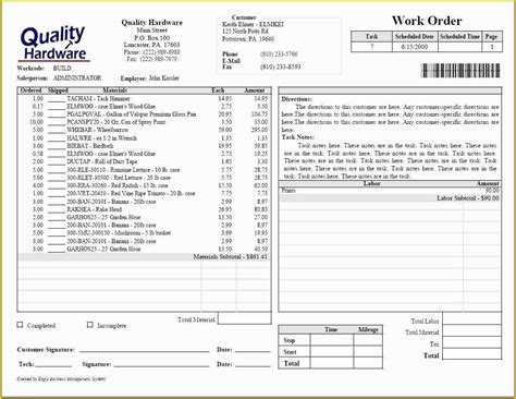 Plumbing Work order Template Free Of Sample Plumbing Invoice 7 Examples In Pdf Excel Word ...