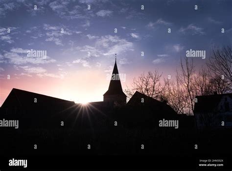 city skyline in the sunrise Stock Photo - Alamy