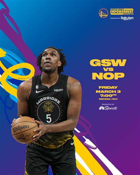 Golden State Warriors on Twitter: "Friday Feelin' 🏀 GSW vs. NOP 🕖 7pm PT 📺 @NBCSAuthentic 📻 ...