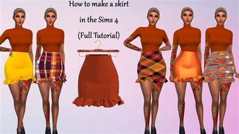 How to make a Skirt in the Sims 4 [Beginner tutorial] [Full tutorial ...