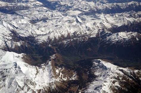 Premium Photo | Aerial view of the alps mountains in switzerland swiss alps aerial panorama from ...