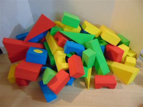 69pc Extra Large Foam Building Blocks Assorted Colours Outside Cowichan Valley, Cowichan