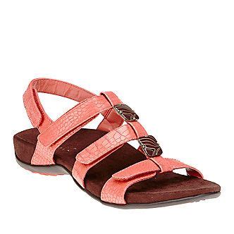 Vionic with Orthaheel Technology Women's Amber Multi Strap Slingback ...