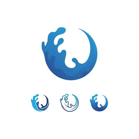 Water and wave icon Logo Template vector 2755229 Vector Art at Vecteezy