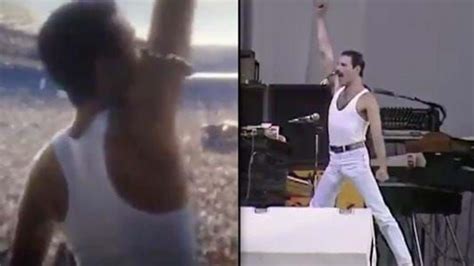 Rami Malek's Live Aid Performance In 'Bohemian Rhapsody' Is Scarily Similar To The Original ...