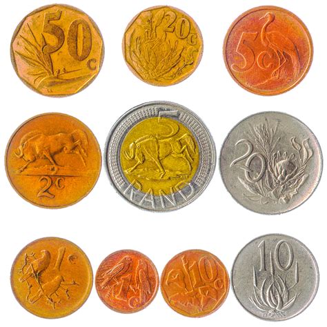 10 Different South African Coins. RSA Currency Cents Rands. | Etsy