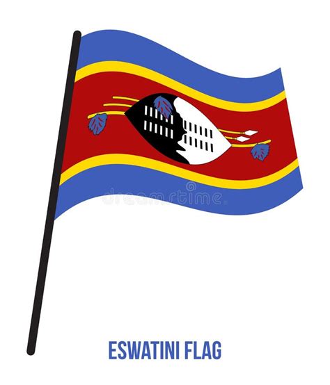 Eswatini National Flag. Official Flag Of Swaziland Accurate Colors Stock Vector - Illustration ...