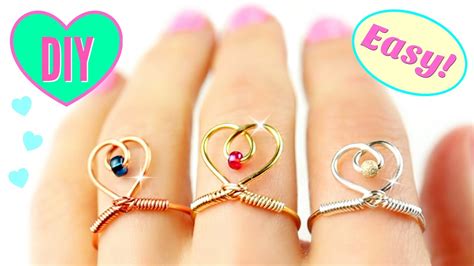 DIY Rings | Adjustable & SUPER EASY!!! | DIY easy rings - YouTube