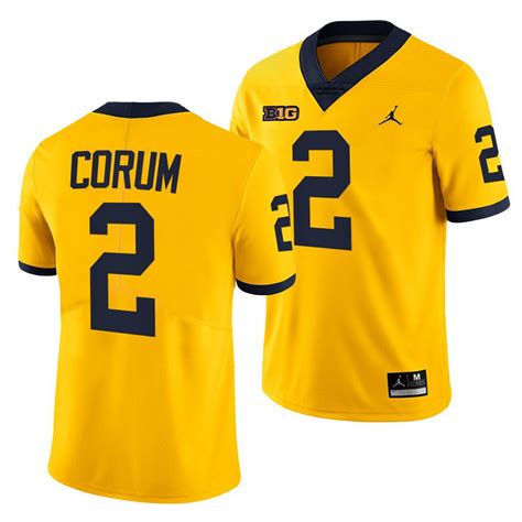 Michigan Wolverines Blake Corum 2 Maize 2021-22 College Football Limited Jersey Men - NCAAFANSJERSEY