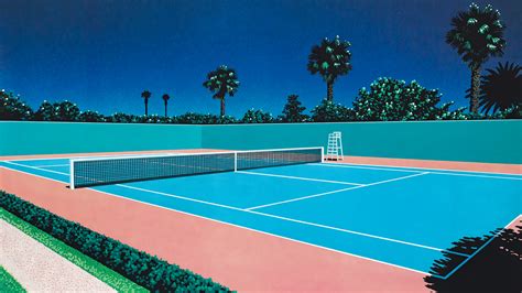 Tennis Court by Hiroshi Nagai [3840x2160] : wallpaper