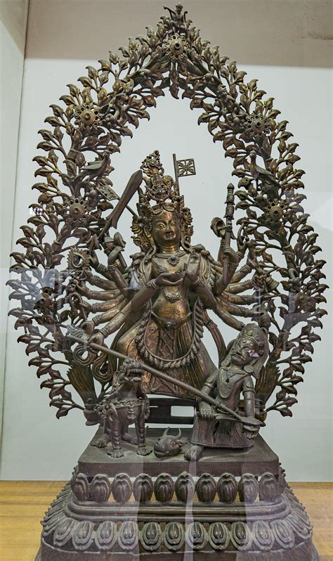 Mahishasura Mardini [Hindu Bronze Sculptures (NMN)]