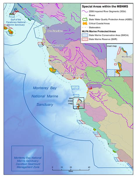 MBNMS: Critical Coastal Areas Map