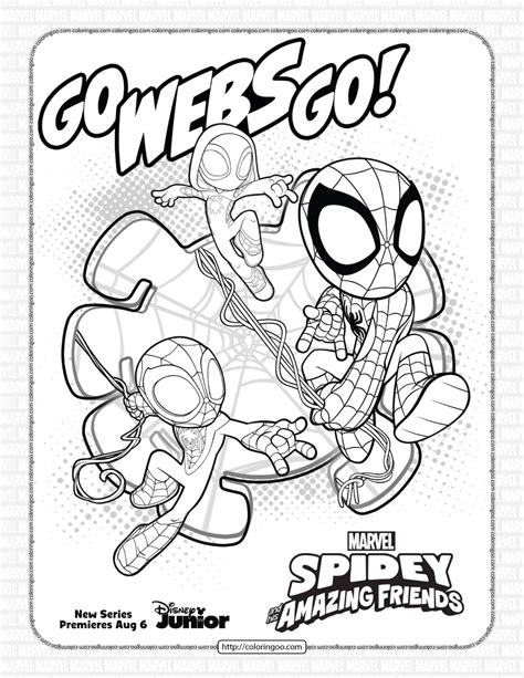 Marvel Spidey and His Amazing Friends Coloring Pages