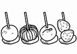 Candy Apple Coloring Pages Caramel Colouring Print Tulamama Kids  sketch template