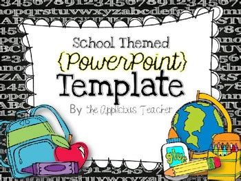 School Themed Powerpoint Template | Card Template