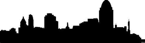 Cincinnati Skyline Outline Vector at Vectorified.com | Collection of Cincinnati Skyline Outline ...