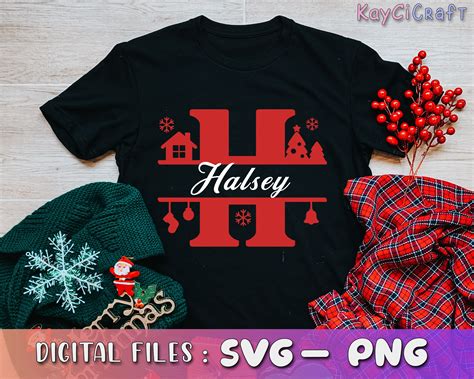 Christmas Alphabet SVG Christmas Font Svg Christmas - Etsy