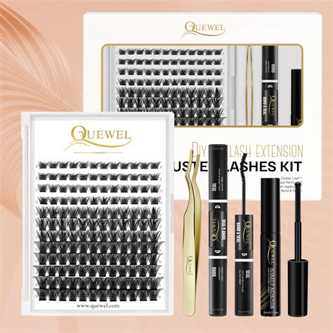 DIY Eyelash Extensions Kit QUEWEL Lash Clusters 144 Pcs (Fluffy Kit)