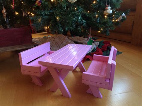 Ana White | Doll X picnic table and bench set - DIY Projects | Diy picnic table, Picnic table ...