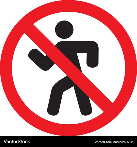 Do not enter sign Royalty Free Vector Image - VectorStock