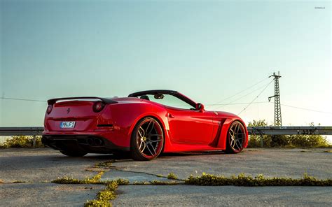 Red Ferrari California back side view wallpaper - Car wallpapers - #51409