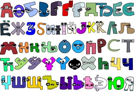 Cyrillic Russian Alphabet Lore by UPCGameswasremoved on DeviantArt