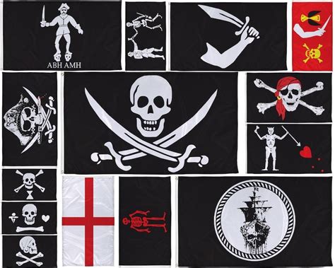 World Famous Pirate Flags 3x5 Jolly Rogers Made With - Etsy | Famous pirates, Pirate history ...