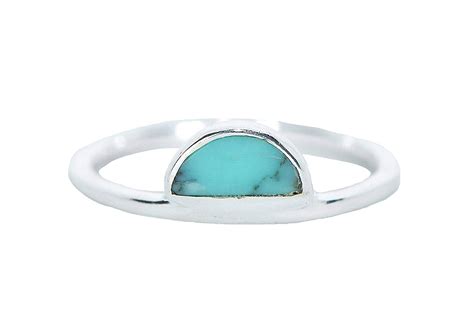 Rings Pura Vida Silver Oval Turquoise Ring .925 Sterling Silver Ring ...