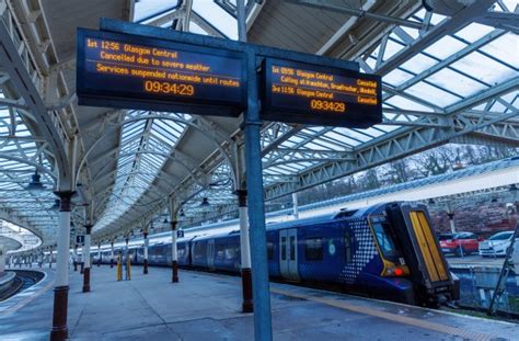 Storm Jocelyn: ScotRail trains still off after 15HOURS as several flights across Scotland axed ...