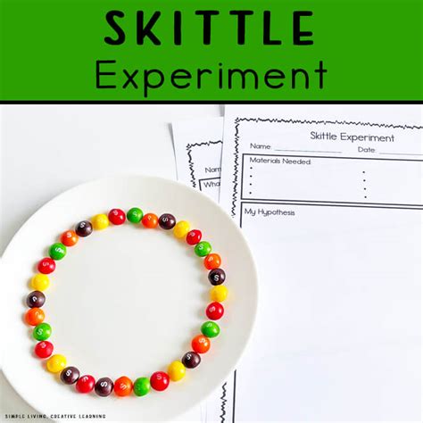 Skittles Rainbow Experiment - Simple Living. Creative Learning