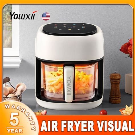 Yowxii Visual Vacuum Glass Air Fryer 7L LCD Fully Automatic Oven Multi ...