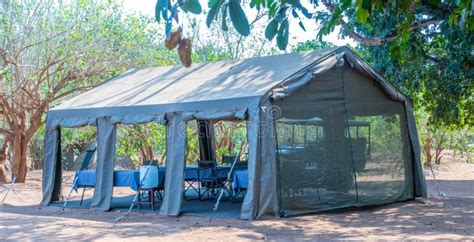 Tent in african safari stock photo. Image of camp, safari - 17738912