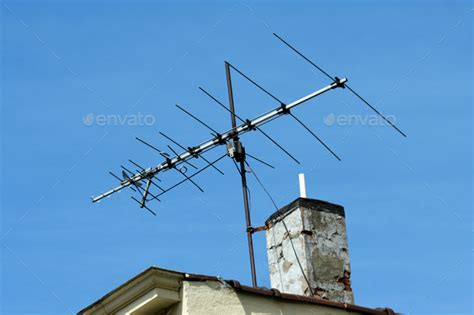 Old TV antenna Stock Photo by njnightsky | PhotoDune