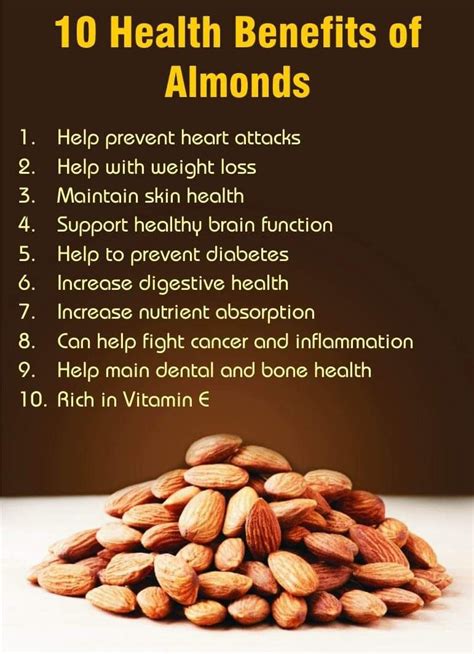 Health benefits of eating Almonds ( badam) on Heart, brain, skin, bones, digestion | Health ...