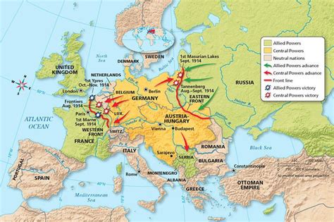 a map showing the locations of europe and its major cities, as well as other countries