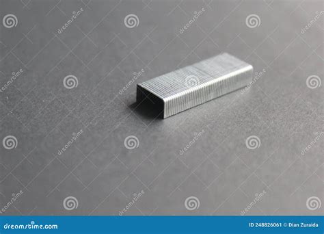 A Stapler Refill on a Black Background Stock Image - Image of isolated ...