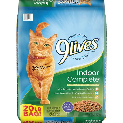 9Lives Indoor Complete Cat Food, 20-Pound Bag - Walmart.com