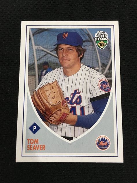 TOM SEAVER NEW YORK METS 1969 INSERT RETRO TOPPS SUPER TEAMS 2002 ...