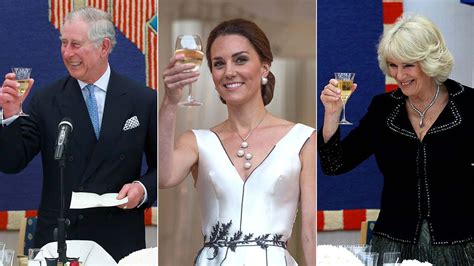 Real reason King Charles, Queen Camilla, Prince William & Co have six glasses at state banquets ...