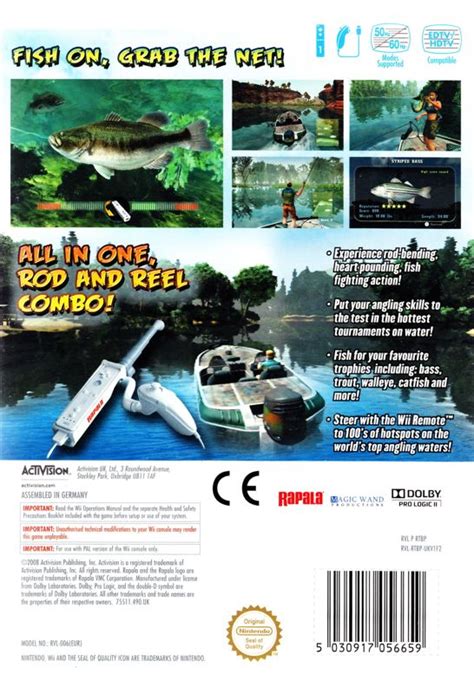 Rapala's Fishing Frenzy (2008) Wii box cover art - MobyGames