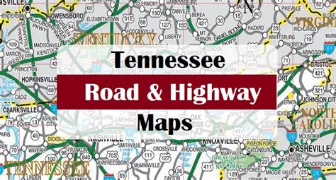 Tennessee Road & Highway Map (Free & Printable)