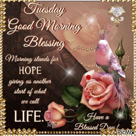 Tuesday Blessing - Free animated GIF - PicMix