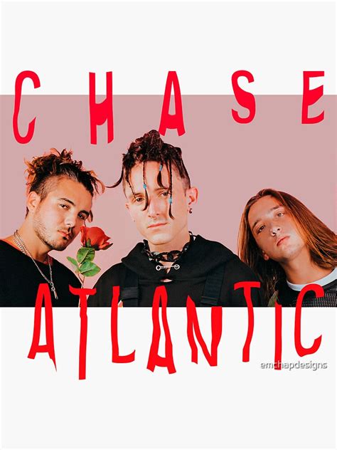 "Chase Atlantic" Sticker by emchapdesigns | Redbubble