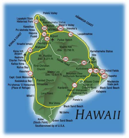 Hawaii Road Map