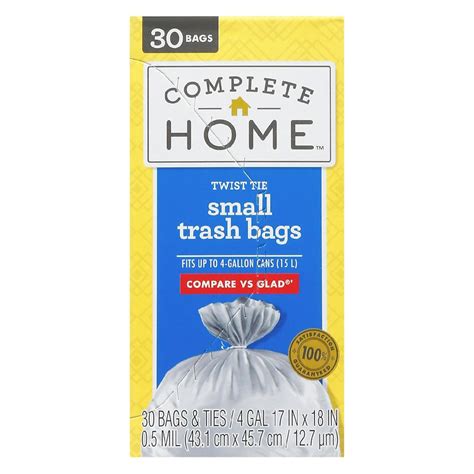 4 gallon scented trash bags 100% fit guarantee