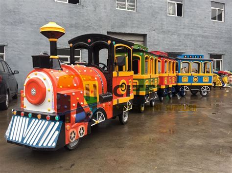 Popular Trackless Train ride for children amusement park, tourist train, Electric Kids train for ...