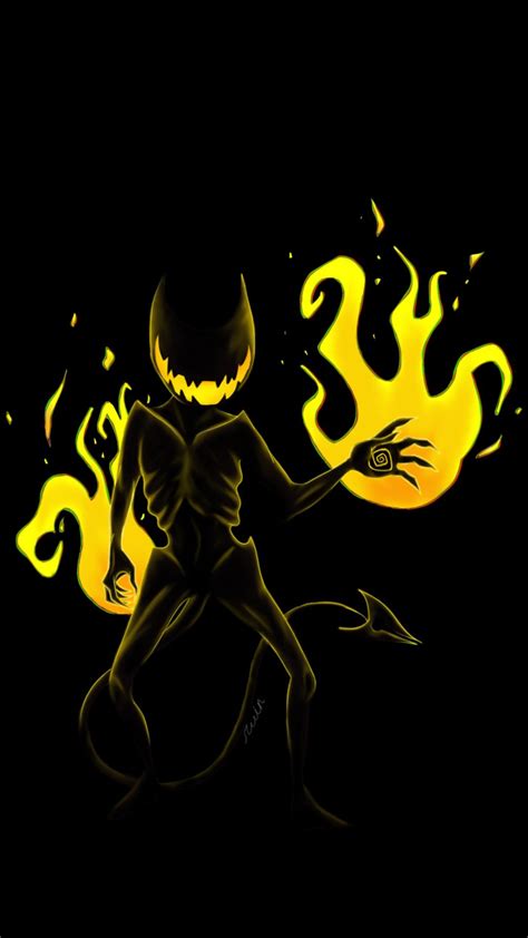 I drew Nightmare Bendy from Indie Cross. : BendyAndTheInkMachine